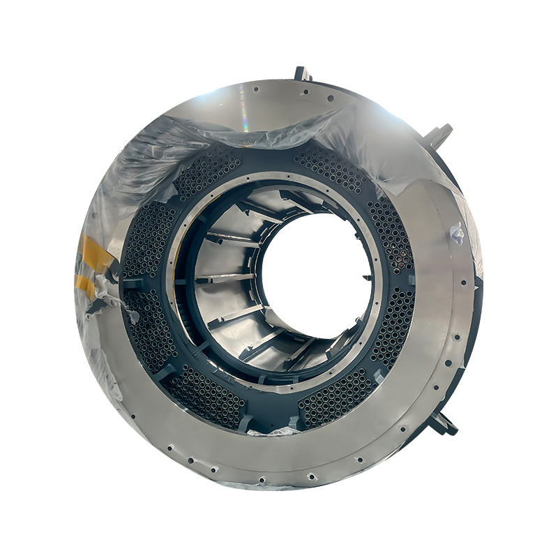 Pystysuora putkiin läpäisevä koneen alusta